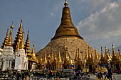 Yangon Myanmar. Shwedagon Pagoda (the Golden Stupa).  